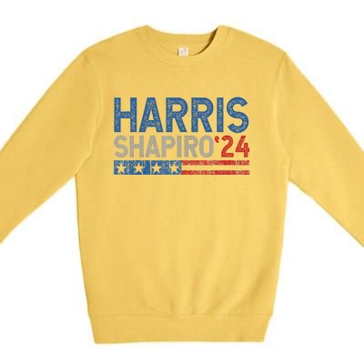 Harris Shapiro2024 Kamala Harris Josh Shapiro 24 Premium Crewneck Sweatshirt