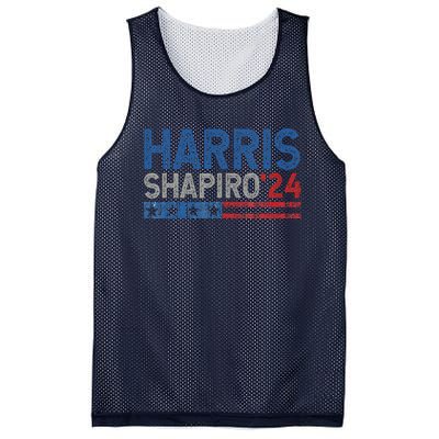 Harris Shapiro2024 Kamala Harris Josh Shapiro 24 Mesh Reversible Basketball Jersey Tank