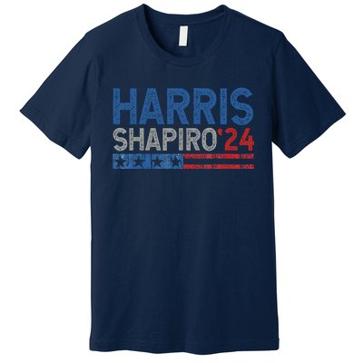 Harris Shapiro2024 Kamala Harris Josh Shapiro 24 Premium T-Shirt