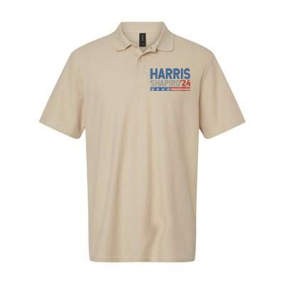 Harris Shapiro2024 Kamala Harris Josh Shapiro 24 Softstyle Adult Sport Polo