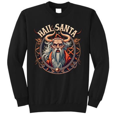 Hail Santa Krampus Gothic Christmas Sweatshirt