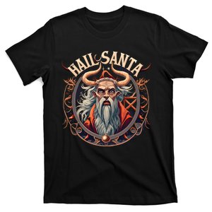 Hail Santa Krampus Gothic Christmas T-Shirt