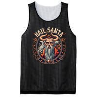 Hail Santa Krampus Gothic Christmas Mesh Reversible Basketball Jersey Tank