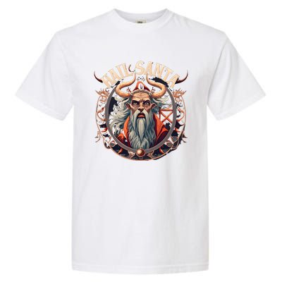 Hail Santa Krampus Gothic Christmas Garment-Dyed Heavyweight T-Shirt