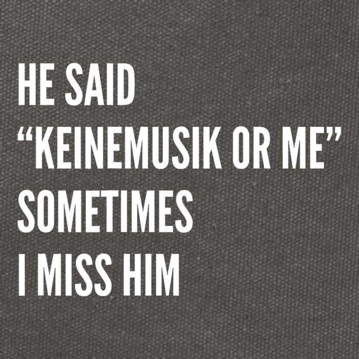 He Said Keinemusik Or Me Sometimes I Miss Him Cotton Canvas Backpack