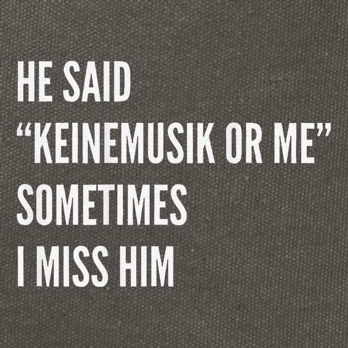 He Said Keinemusik Or Me Sometimes I Miss Him Cotton Canvas Backpack
