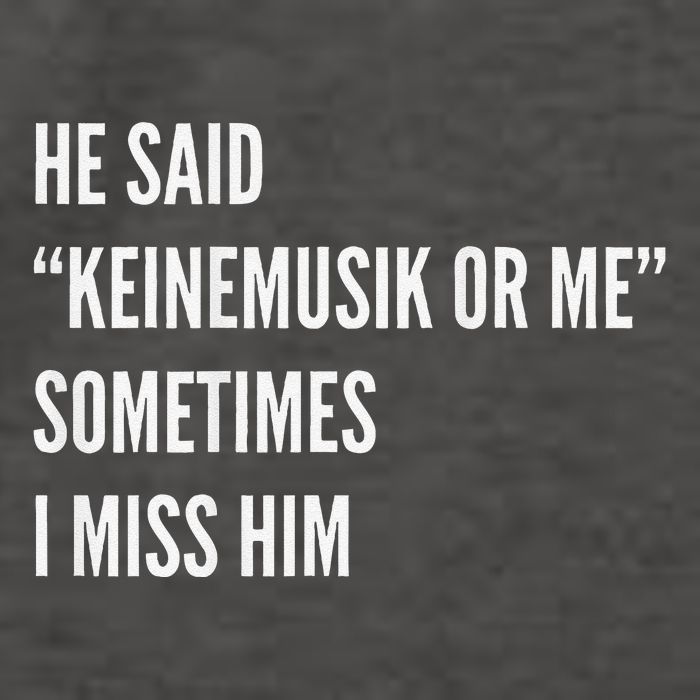 He Said Keinemusik Or Me Sometimes I Miss Him Vector Backpack