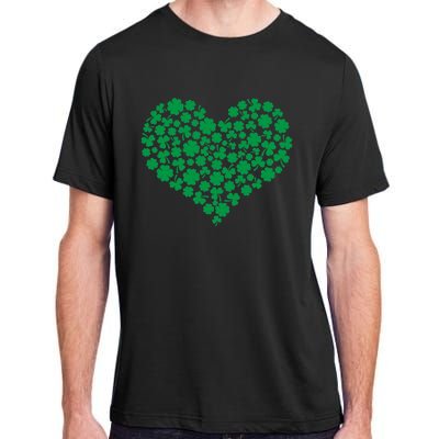 Heart Shamrock Lucky St Patricks Day Adult ChromaSoft Performance T-Shirt