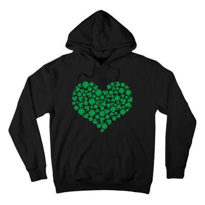 Heart Shamrock Lucky St Patricks Day Tall Hoodie