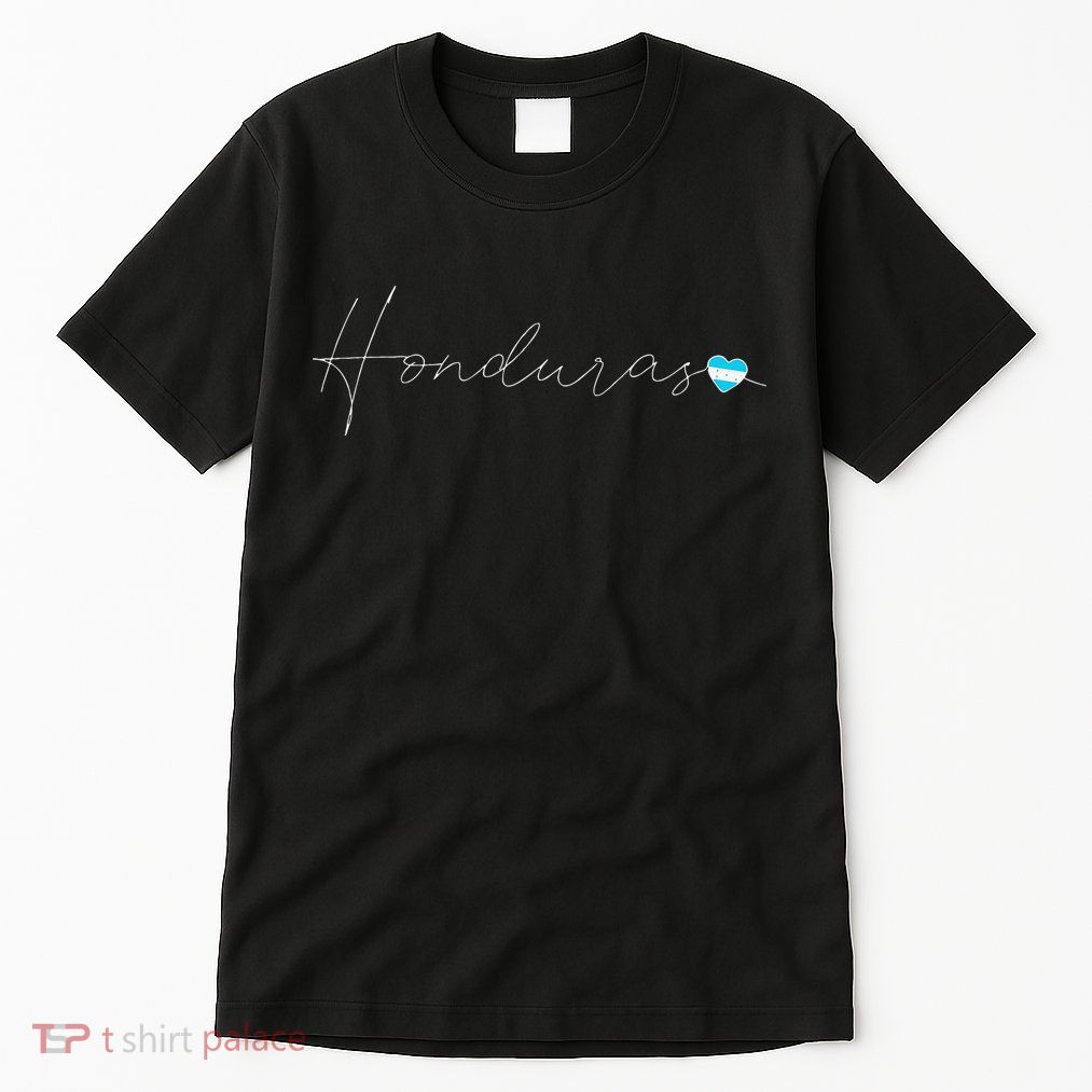Honduras Simple Love Honduran Flag Heart On Honduras Tall T-Shirt
