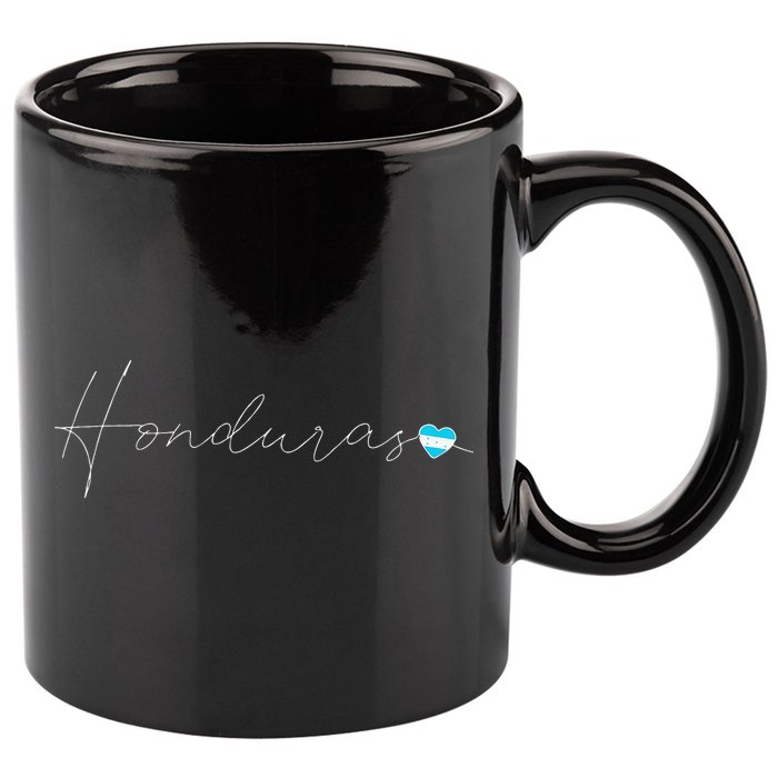 Honduras Simple Love Honduran Flag Heart On Honduras 11oz C Handle Ceramic Mug