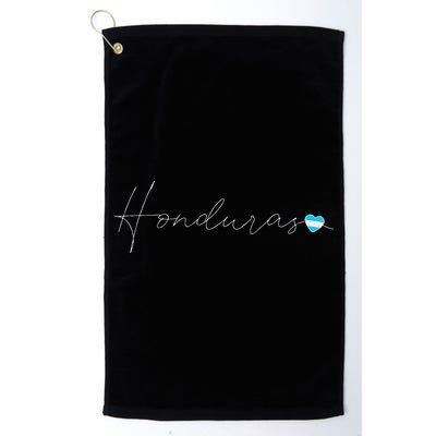 Honduras Simple Love Honduran Flag Heart On Honduras Golf Towel