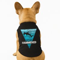 Hammerhead Shark LetS Get Hammered All Week Doggie Tank