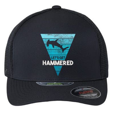 Hammerhead Shark LetS Get Hammered All Week Flexfit Unipanel Trucker Cap