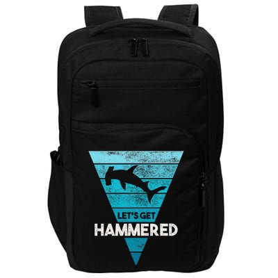 Hammerhead Shark LetS Get Hammered All Week Impact Tech Backpack
