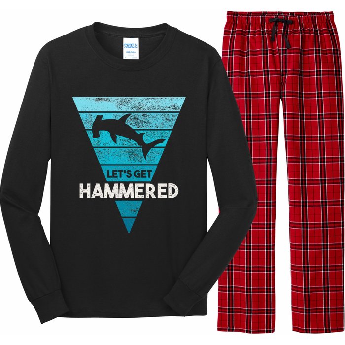 Hammerhead Shark LetS Get Hammered All Week Long Sleeve Pajama Set