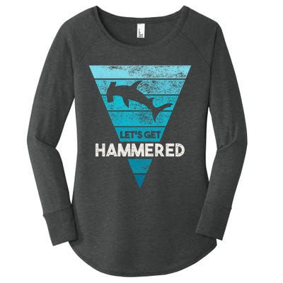 Hammerhead Shark LetS Get Hammered All Week Women's Perfect Tri Tunic Long Sleeve Shirt