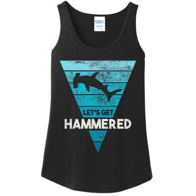 Hammerhead Shark LetS Get Hammered All Week Ladies Essential Tank