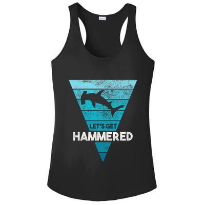 Hammerhead Shark LetS Get Hammered All Week Ladies PosiCharge Competitor Racerback Tank