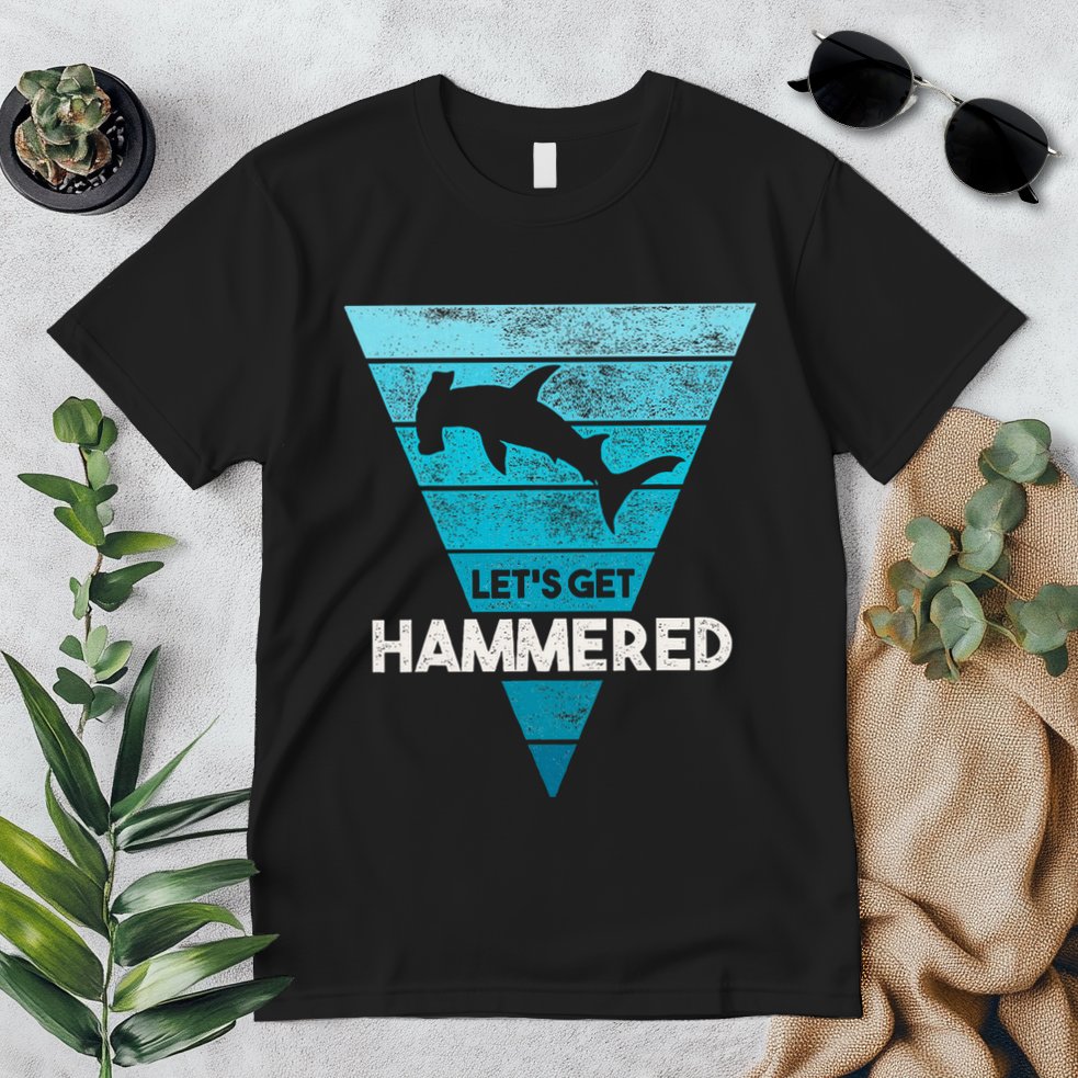 Hammerhead Shark LetS Get Hammered All Week Premium T-Shirt
