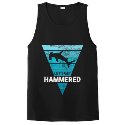 Hammerhead Shark LetS Get Hammered All Week PosiCharge Competitor Tank