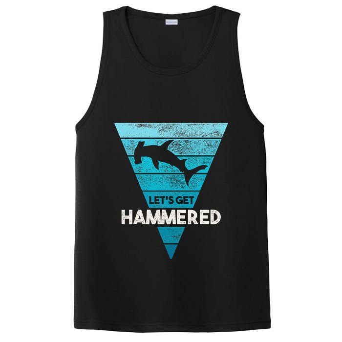 Hammerhead Shark LetS Get Hammered All Week PosiCharge Competitor Tank