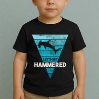 Hammerhead Shark LetS Get Hammered All Week Toddler T-Shirt