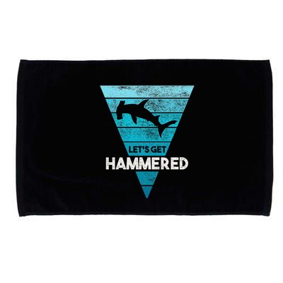 Hammerhead Shark LetS Get Hammered All Week Microfiber Hand Towel