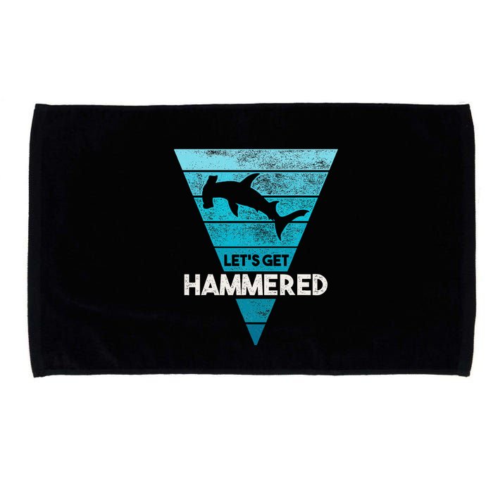 Hammerhead Shark LetS Get Hammered All Week Microfiber Hand Towel