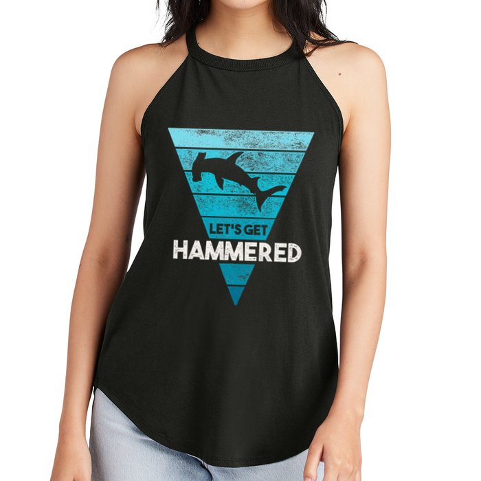 Hammerhead Shark LetS Get Hammered All Week Women's Perfect Tri Rocker Tank