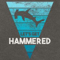 Hammerhead Shark LetS Get Hammered All Week Cotton Canvas Backpack