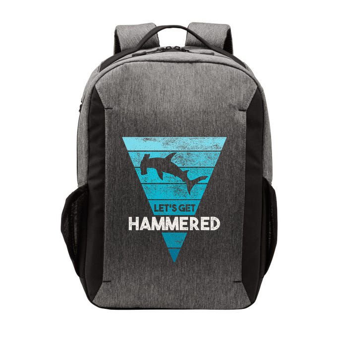 Hammerhead Shark LetS Get Hammered All Week Vector Backpack