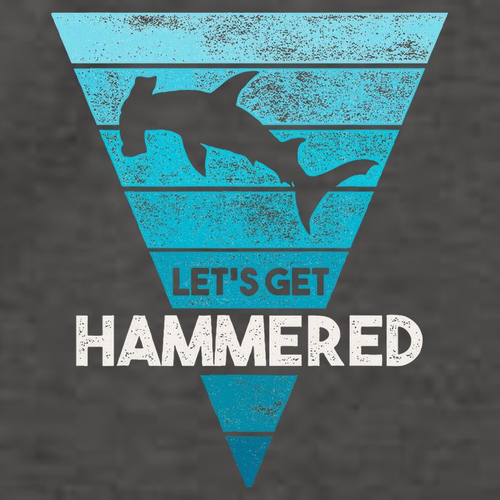 Hammerhead Shark LetS Get Hammered All Week Vector Backpack