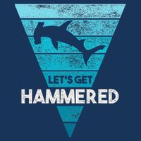Hammerhead Shark LetS Get Hammered All Week Infant Baby Jersey Bodysuit