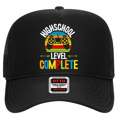 High School Level Complete Graduation Gamer Grad Student Trucker Hat