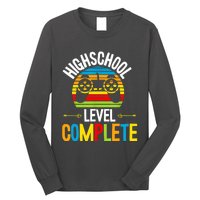 High School Level Complete Graduation Gamer Grad Student Long Sleeve Shirt