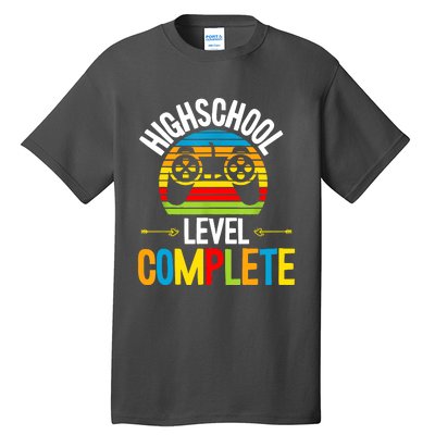 High School Level Complete Graduation Gamer Grad Student Tall T-Shirt