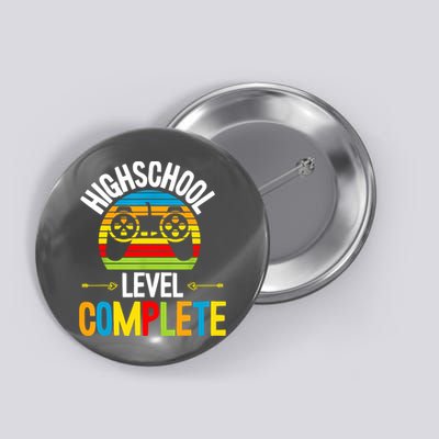 High School Level Complete Graduation Gamer Grad Student Button