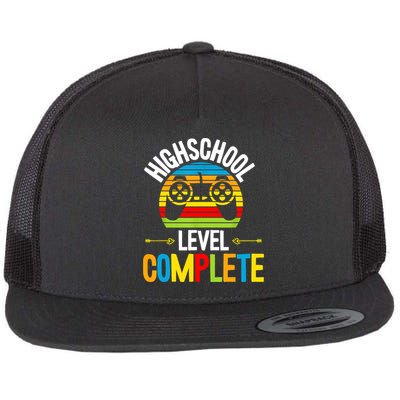 High School Level Complete Graduation Gamer Grad Student Flatbill Hat
