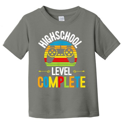 High School Level Complete Graduation Gamer Grad Student Toddler T-Shirt