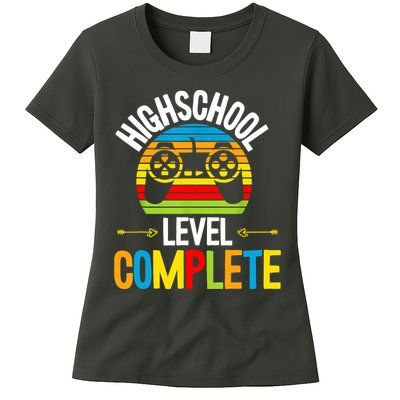High School Level Complete Graduation Gamer Grad Student Womens T-Shirt