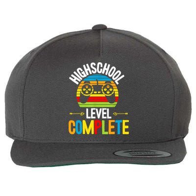 High School Level Complete Graduation Gamer Grad Student Wool Snapback Cap