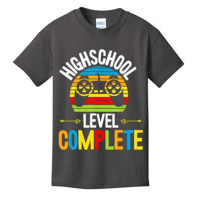 High School Level Complete Graduation Gamer Grad Student Kids T-Shirt