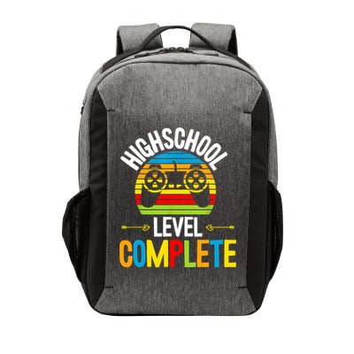 High School Level Complete Graduation Gamer Grad Student Vector Backpack