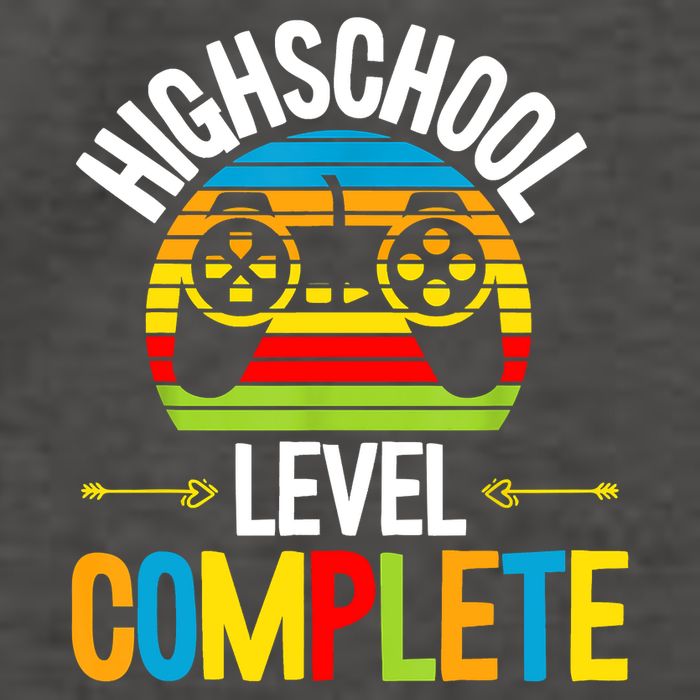 High School Level Complete Graduation Gamer Grad Student Vector Backpack