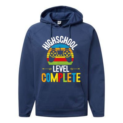 High School Level Complete Graduation Gamer Grad Student Performance Fleece Hoodie