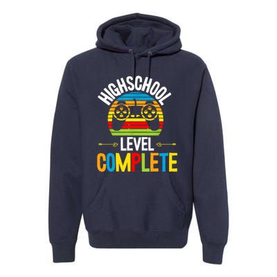 High School Level Complete Graduation Gamer Grad Student Premium Hoodie