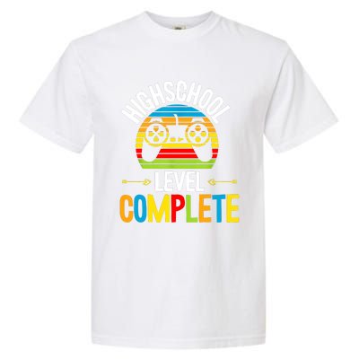 High School Level Complete Graduation Gamer Grad Student Garment-Dyed Heavyweight T-Shirt