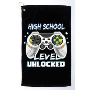 High School Level Unlocked Gamer First Day Of School Platinum Collection Golf Towel