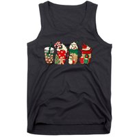 Hilarious Snowman Latte Mug for Christmas Festivities Tank Top